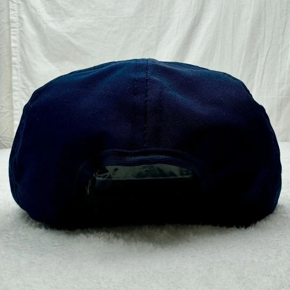 Vintage USS Missouri BB-63 Battleship Navy Snapback Cap Embroidered Blue (B)